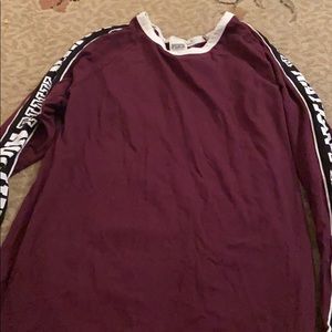 Pink long-sleeve shirt